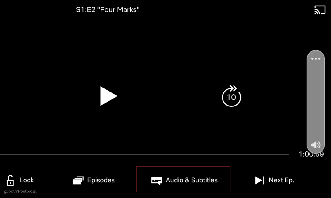 heli ja subtiitrid Netflix mobiilile