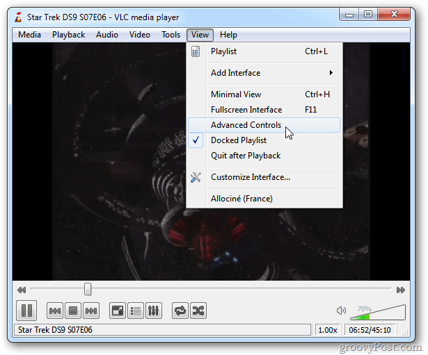 Tehke ekraanipilte VLC Media Playeris