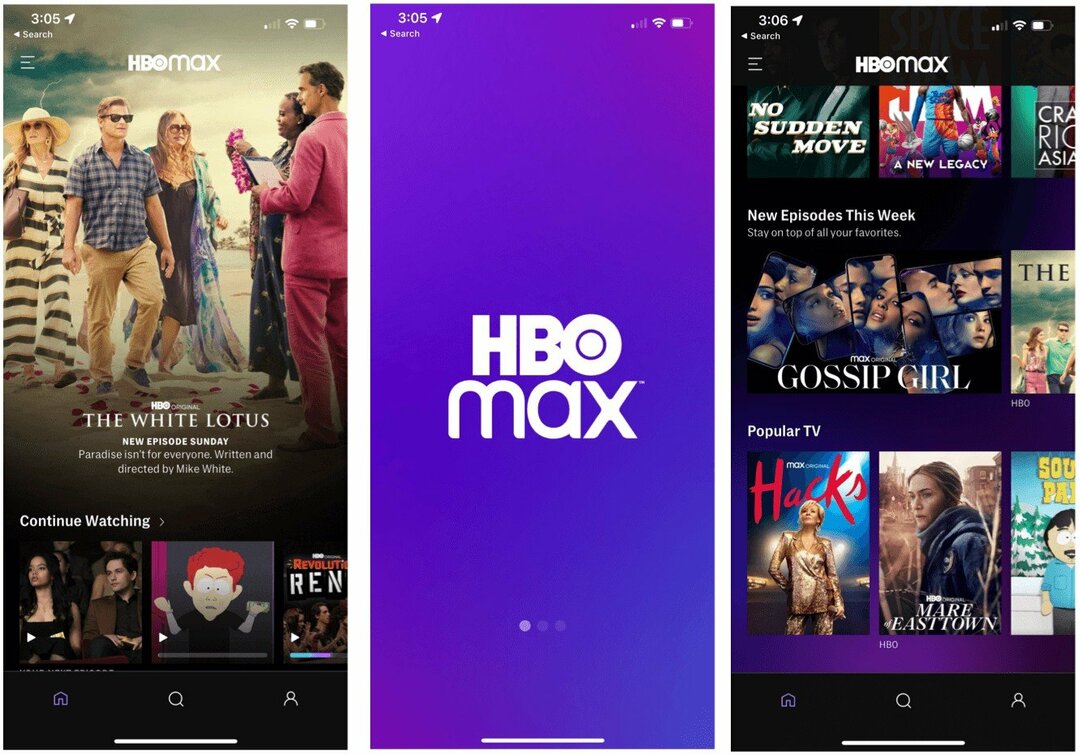 Parimad iPhone'i rakendused HBO Max