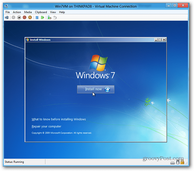 installige Windows 7