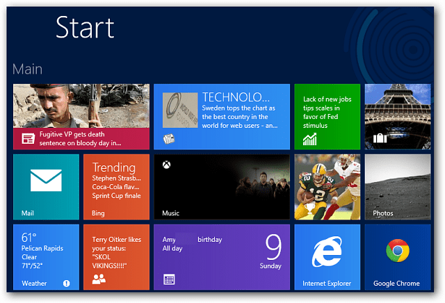 Lülitage Windows 8 Live Tile'i teatised välja