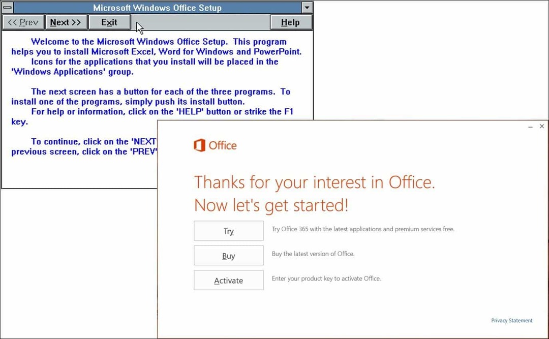 Pilk 25-aastasele Microsoft Office'ile (siis ja nüüd)