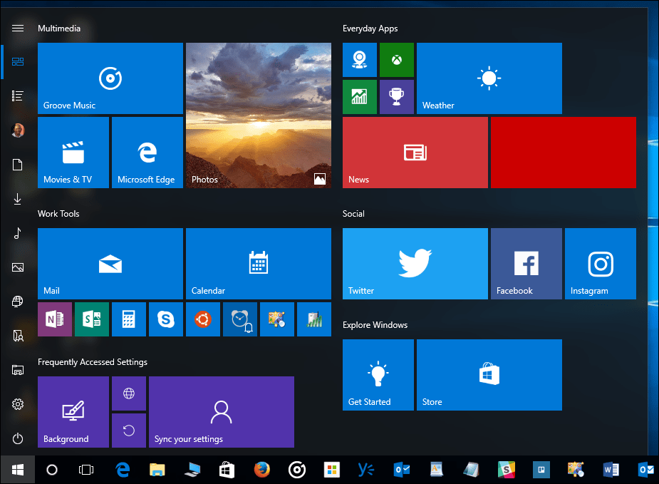 Windows 10 näpunäide: kuidas peita menüü Start veerg Kõik rakendused (Windows 10 loojate värskendus)