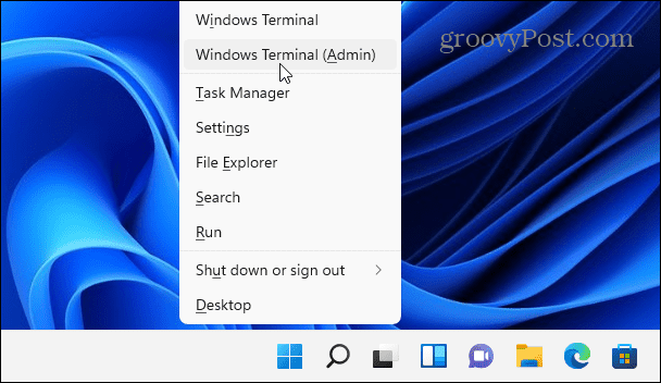 Windowsi terminali administraator