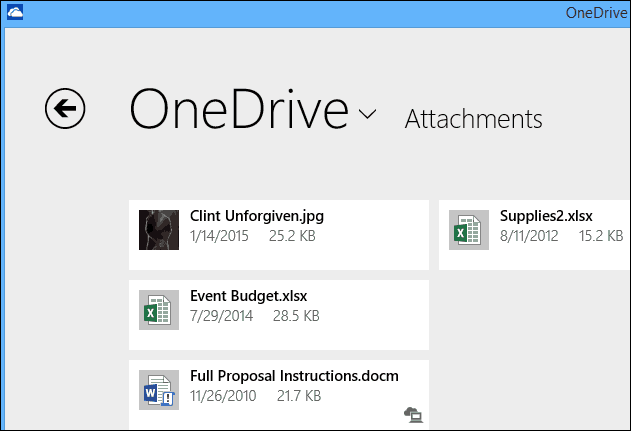 Võimalus salvestada Outlook.com-i manuseid rakenduses OneDrive Official täna