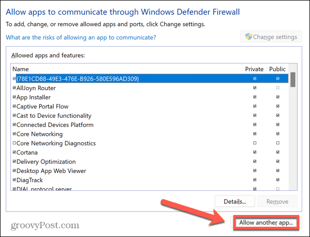 Windows 11 lubab teise rakenduse