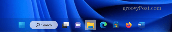 Windows 11 klassikaline korpusega klaas välimus