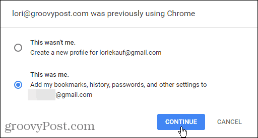 E-post kasutas varem Chrome'i