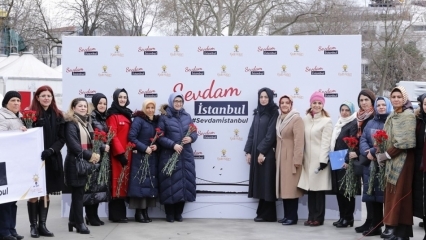 AK Party Istanbuli naisteharud on Sevdami Istanbuli marsil!