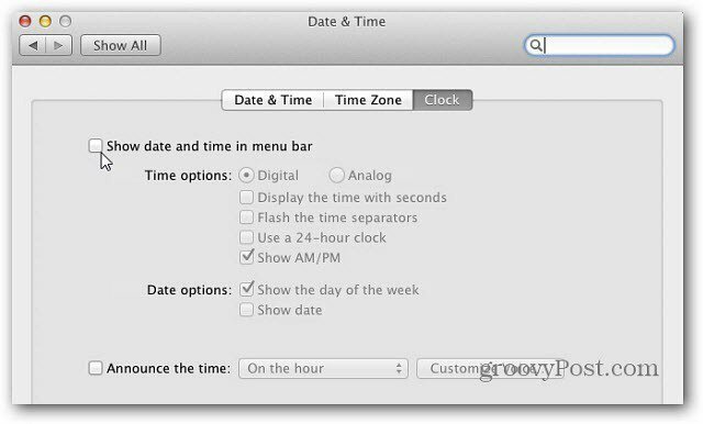 Mac OS X: lisage menüüribale põhikalender