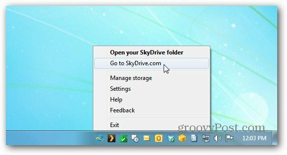 Minge SkyDrive'i