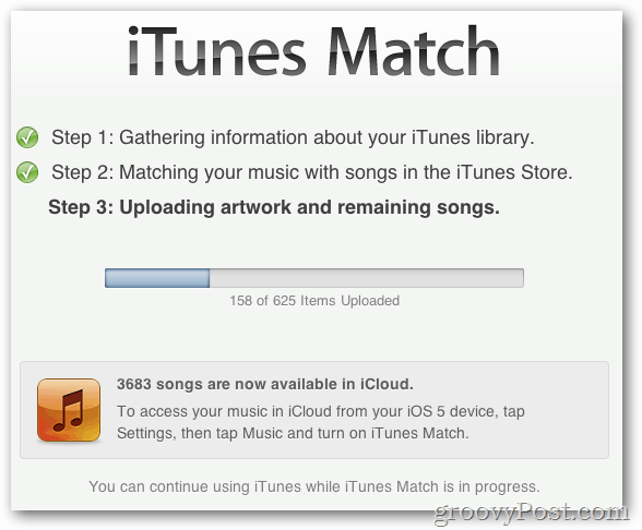 iTunes vastab 3-astmelisele protsessile