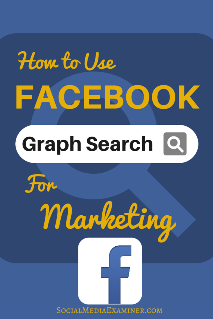 kuidas kasutada turunduseks facebooki graafikuotsingut