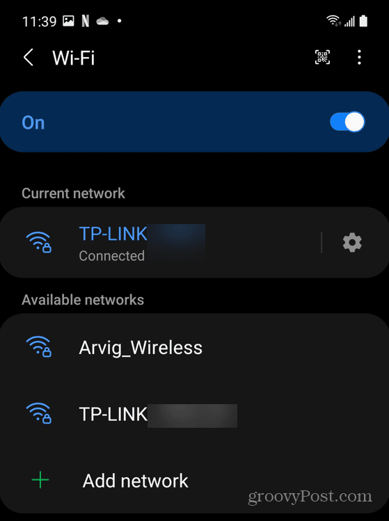 Wi-Fi võrgu ühenduvus