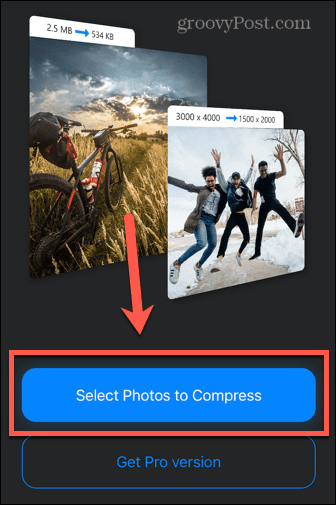 fotode tihendamise rakendus fotode valimine