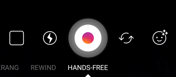 Handsfree salvestab 20 sekundit videot ühe puudutusega.
