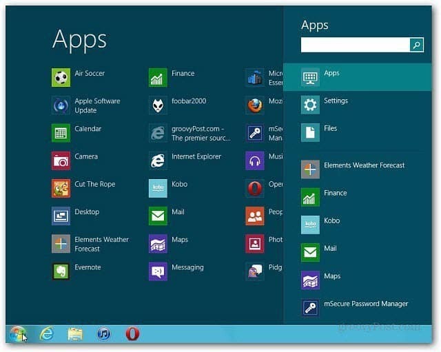 Windows 8: hankige töölaual menüü Start tagasi