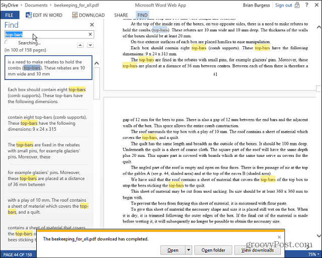 PDF-failide lugemine ja redigeerimine veebis Microsoft Office Web Appsi abil