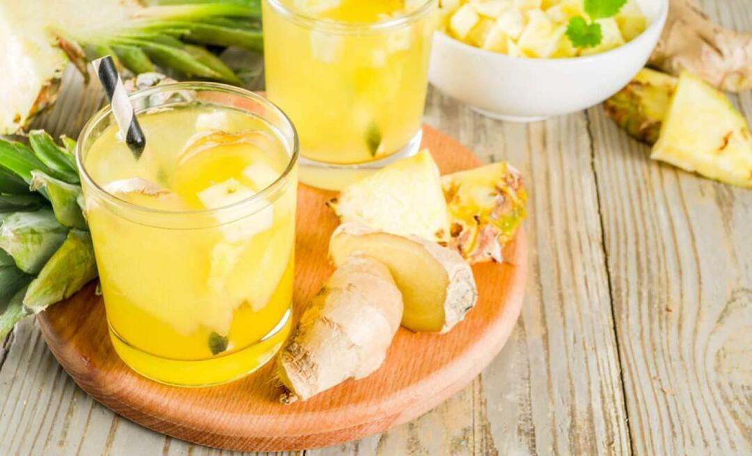 Kuidas teha tursevastast limonaadi? Detox retsept tursete leevendamiseks ananassiga! Leevendav detox retsept
