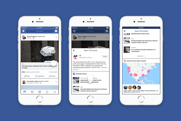 Facebook jagab uudiste voos jagatud artiklite ja väljaandjate kohta rohkem konteksti.