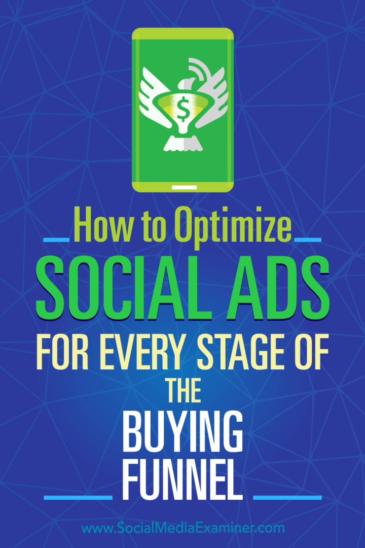 Kuidas optimeerida sotsiaalseid reklaame ostulehtri igas etapis: sotsiaalmeedia eksamineerija