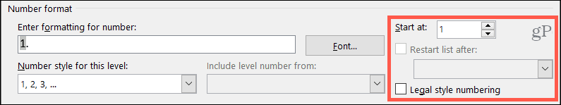 Rohkem numbrivormingu seadeid