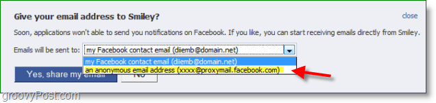 Facebooki e-posti rämpsposti ekraanipilt - puhverserver pole vaikeseade