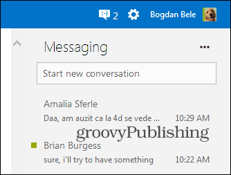 Skype HD Outlooki installitud pistikprogrammi vestlus