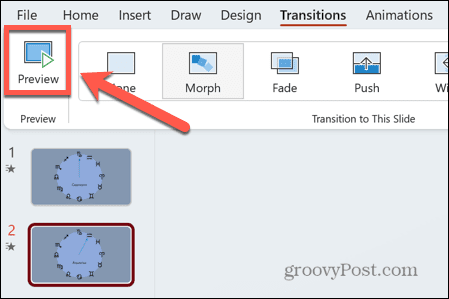 powerpointi eelvaate ikoon