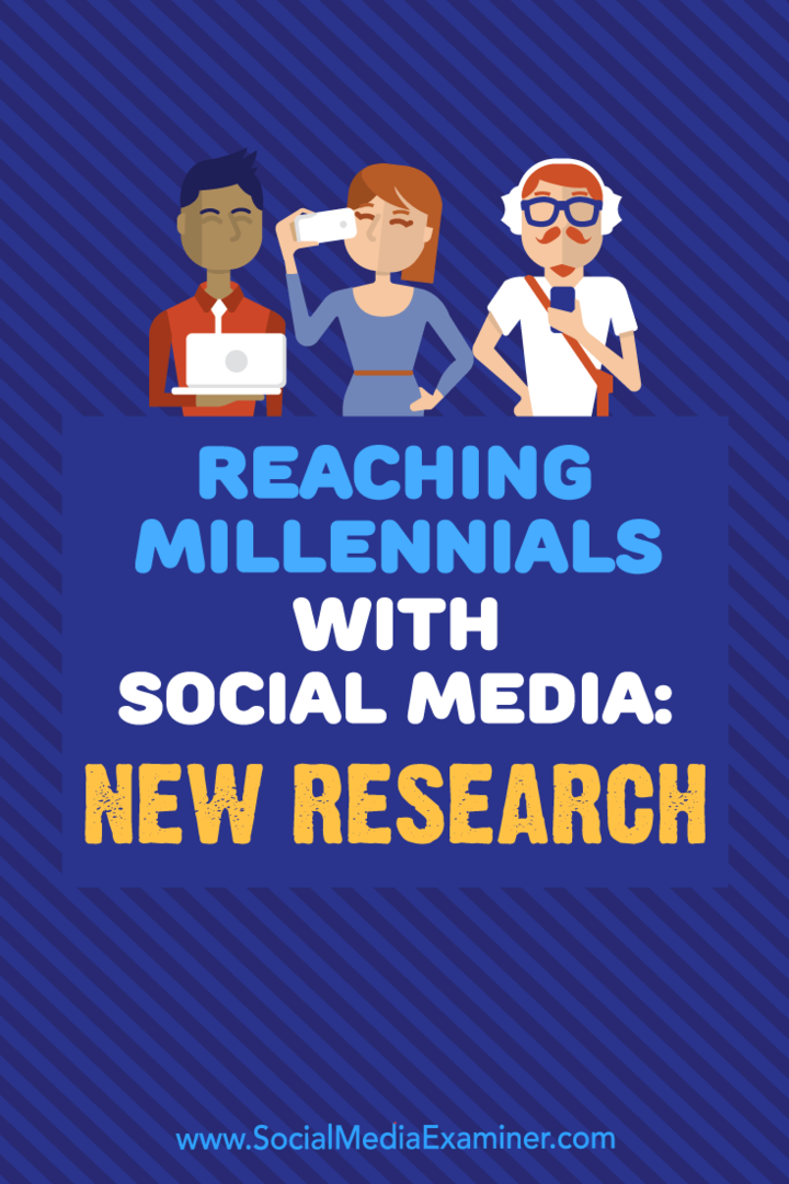 Millenniumideni jõudmine sotsiaalmeedias: Michelle Krasniaki uus uuring sotsiaalmeedia eksamineerija kohta.