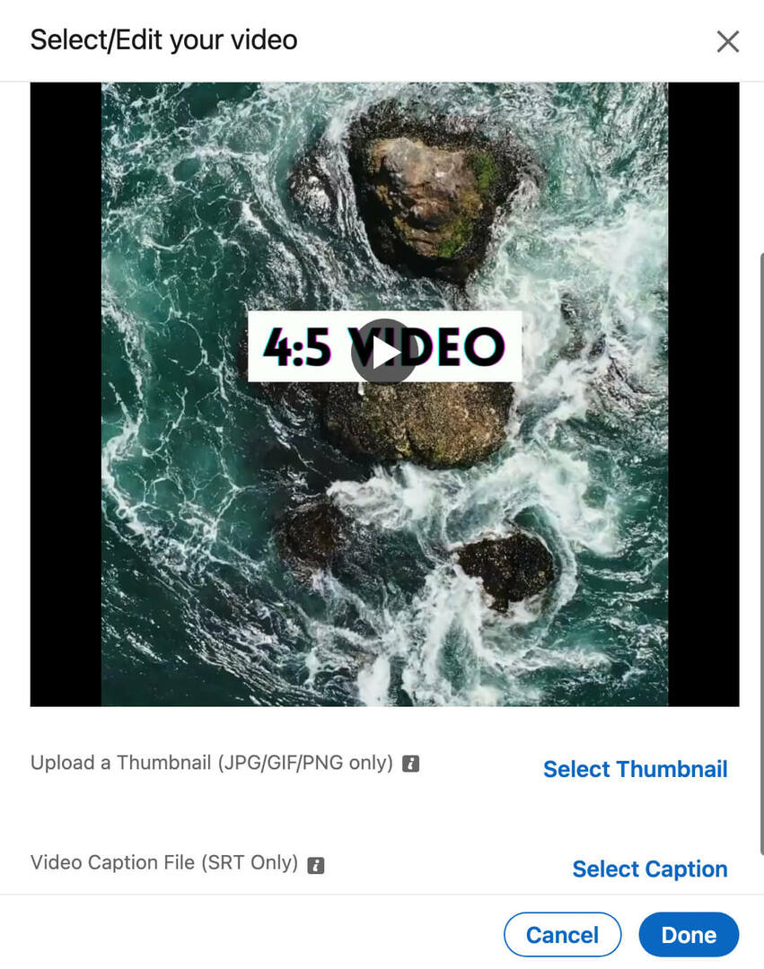 kuidas-luua-lühivormi-video-workflow-publish-4-5-aspect-ratio-to-linkedin-thumbnail-example-15