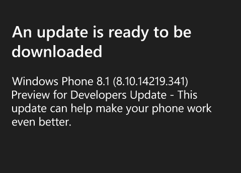 Windows Phone 8_1_Uuendage