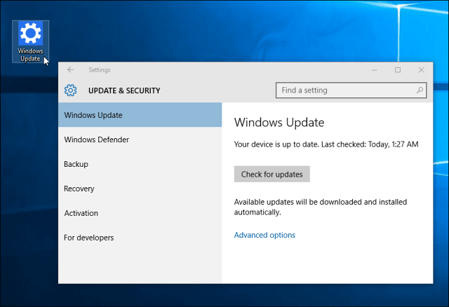 Windows Update'i otsetee