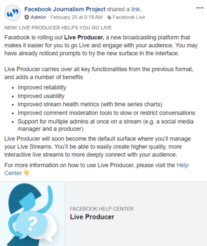 Facebook viib Live Produceri välja ja muudab selle otseülekannete haldamise vaikepinnaks.