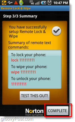 pühkige oma Android-telefon tekstsõnumi abil