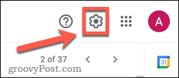 Gmaili seadete ikoon