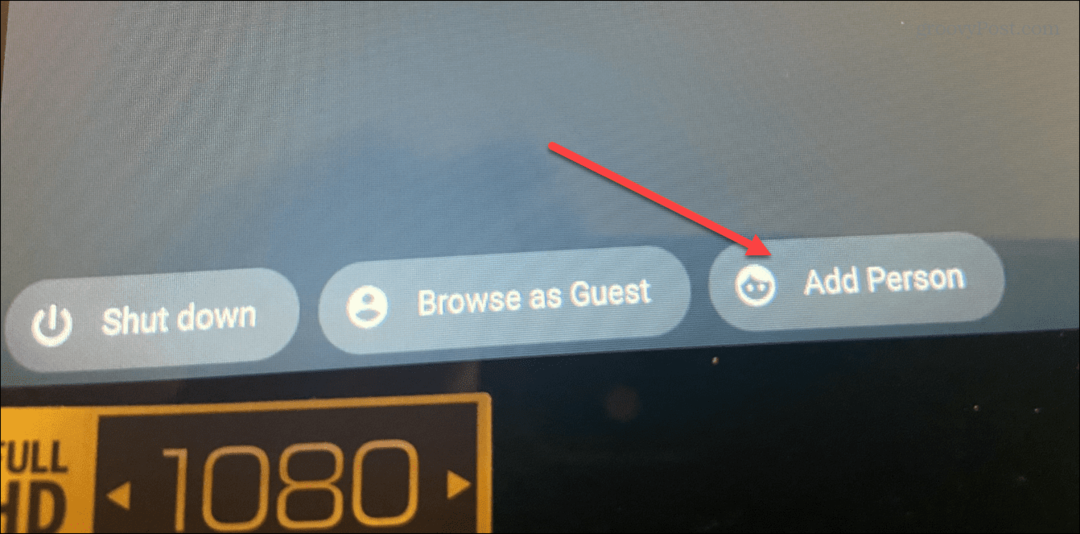 lisage Chromebooki kasutaja
