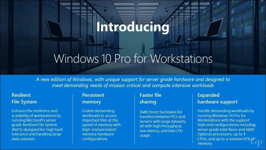 Microsoft tutvustas uut Windows 10 Pro for Workstation Editioni