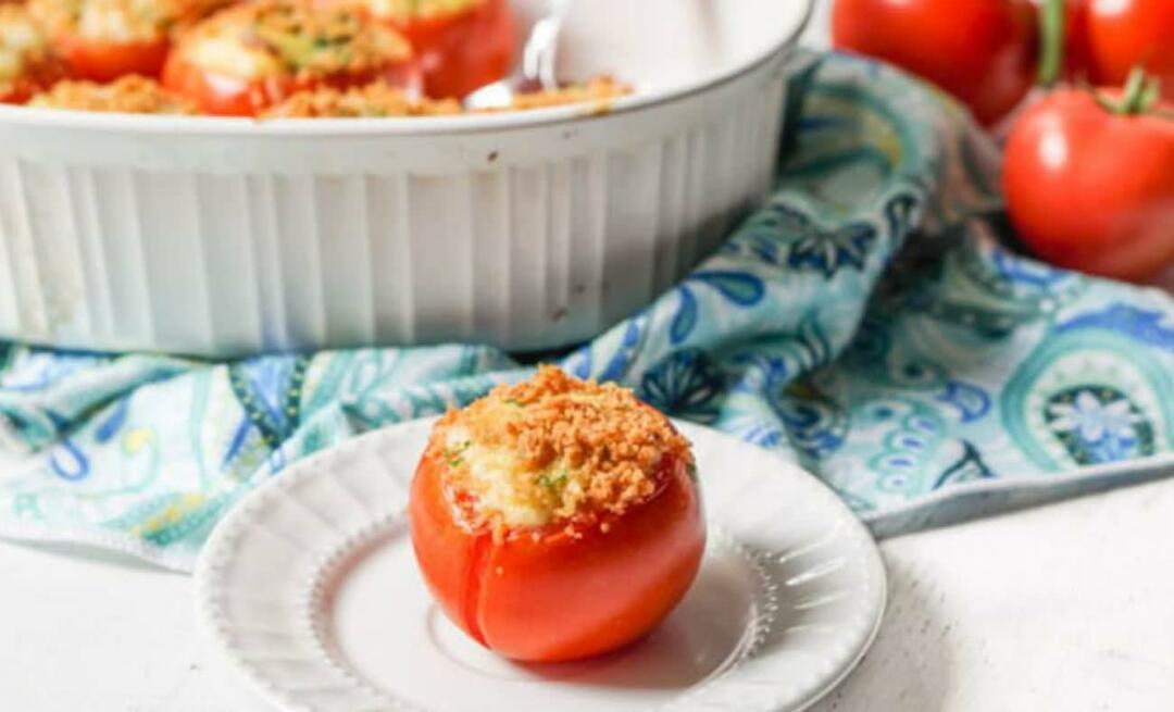 Kuidas valmistada munaga täidetud tomateid? Täidetud tomatid munaga hommikusöögiks
