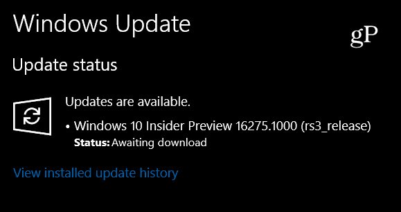 Microsoft viib täna välja Windows 10 Insider Build 16275