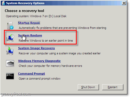 Windows 7 süsteemi taastamisele on remondiboto režiimist hõlpsasti juurde pääseda