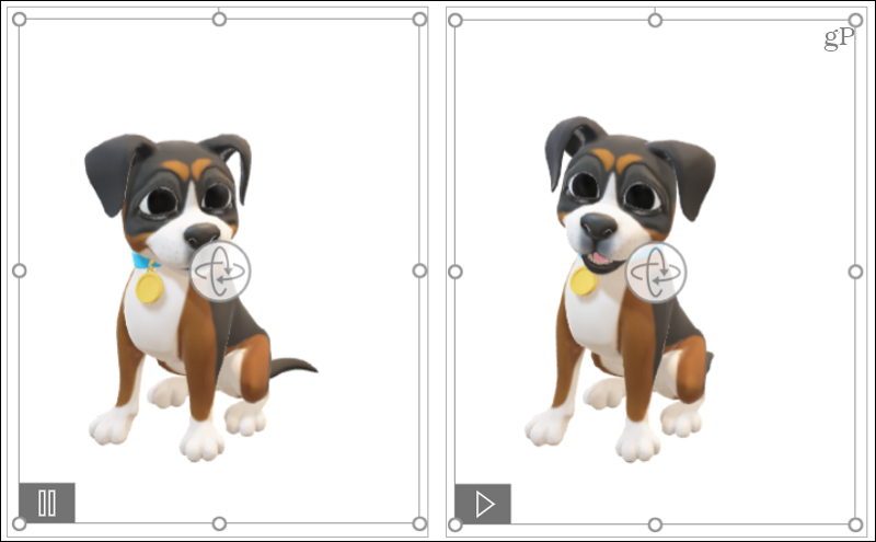 Animeeritud 3D -mudelid Microsoft Office'is