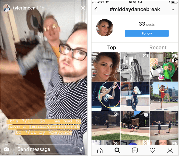Tyler J. McCall postitab Instagrami Story video, mis näitab teda tantsimas pealdisega „It