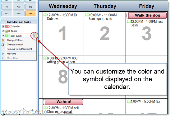 Outlook 2010 kalendri väljatrükkide kohandamine