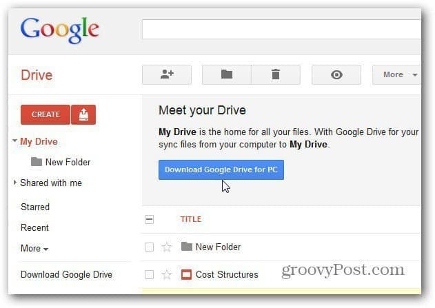 Laadige alla - Google-Drive