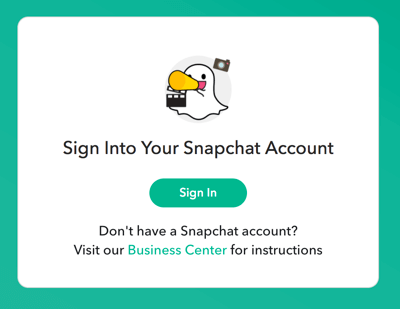 Logige sisse oma Snapchati sisselogimisandmetega.