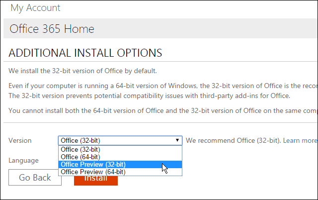 Microsft Office 2016 eelvaade on nüüd saadaval