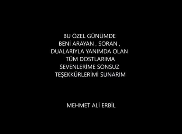 Esimesed sõnad Mehmet Ali Erbililt!