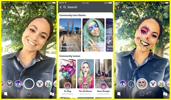 Snapchat toob välja Lens Exploreri, mis on hõlpsam viis tuhandete Snapchattersi loodud objektiivide avastamiseks ja avamiseks kogu maailmas.