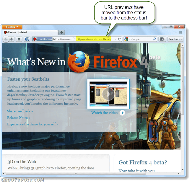 Firefox 4 Beta 7 on mootorid uuendanud